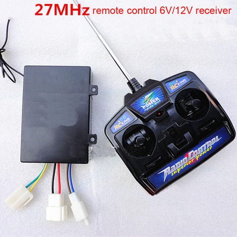 27MHZ/40MHZ/49MHZ Control remoto 6V/12V receptor Universal Radio transmisor controlador para coche auto de juguete para niño de camión volquete ► Foto 1/5