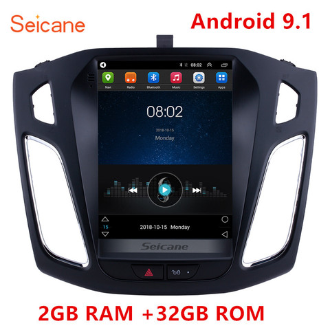 Seicane 2GB RAM 32GB ROM gps para coche multimedia video reproductor de radio para Ford Focus 2012 de apoyo para 2013-2015 WIFI OBD2 Cámara retrovisora ► Foto 1/6