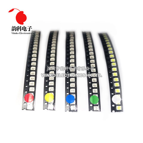 100 Uds 1210 SMD LED blanco rojo azul amarillo verde naranja blanco cálido rosa púrpura RGB diodo emisor de luz ► Foto 1/1