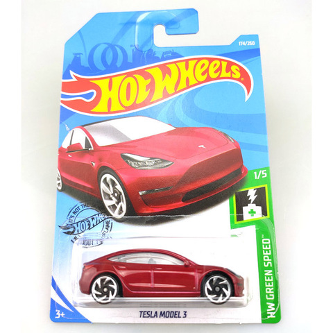 Hot Wheels-Coche de juguete de Metal fundido a presión para niños, juguete de coche de escala 1:64, NO.174-218, TESLA, MAZDA, JEEP, FORD y CHEVY ► Foto 1/2