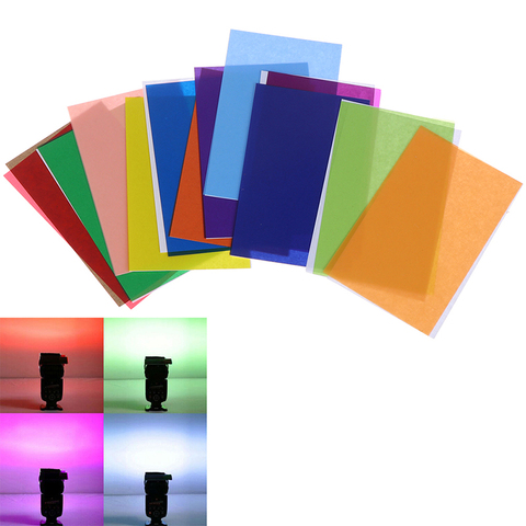 12 colores Filtro de Gel difusor de Flash Soft Box Studio Lighting Filter para cámara ► Foto 1/6