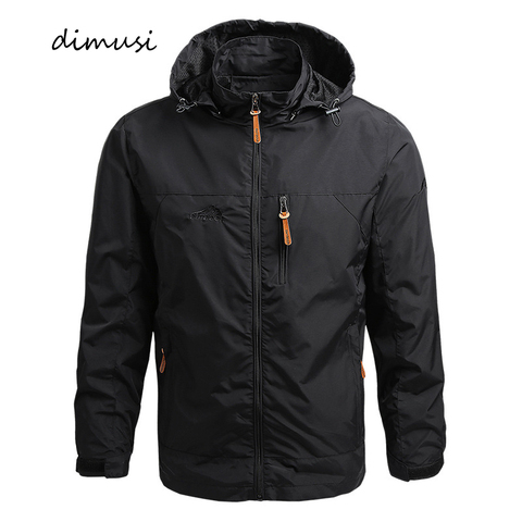 DIMUSI-Chaqueta Bomber de otoño para hombre, abrigo informal para exteriores, abrigos con capucha, chaquetas transpirables ajustadas a la moda ► Foto 1/6