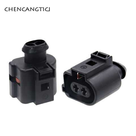 Conector de cableado de cable automotriz, claxon eléctrico impermeable de 3,5 MM, enchufe hembra 1J0973722A, 2 juegos ► Foto 1/4