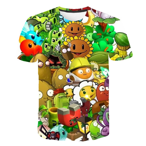 Verano Plant Vs Zombies 3D imprimir niños camisetas de dibujos animados  juego niños ropa niños camiseta de ropa para chicos adolescentes 15 y 16 -  Historial de precios y revisión | Vendedor
