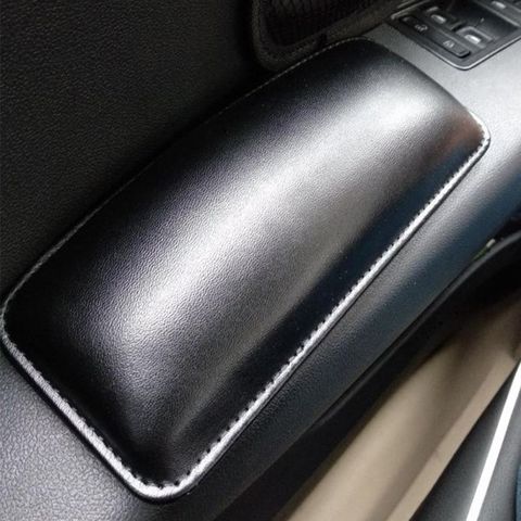 Cojín de cuero PU para la rodilla del coche, cojín para el coche, cojín de Interior elástico, accesorios de espuma viscoelástica para el coche ► Foto 1/6