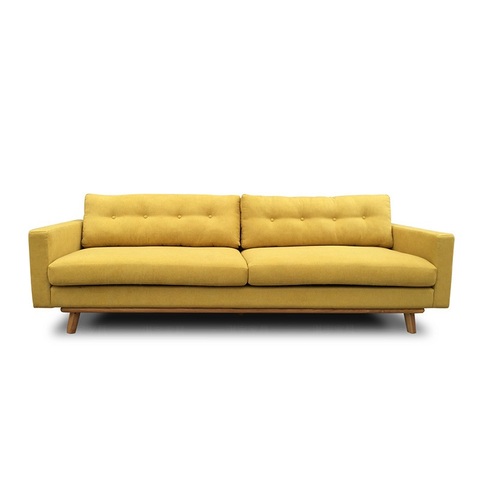 Conjunto de sofás de tela de terciopelo para el hogar, muebles modernos de alta calidad con nuevo diseño de U-BEST para sala de estar y sala de estar con 3 asientos ► Foto 1/5