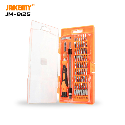 JAKEMY-Juego de destornilladores profesionales 8125 58 en 1, Kit de reparación de teléfonos móviles, herramienta de mano para cámara de móvil, productos electrónicos ► Foto 1/4