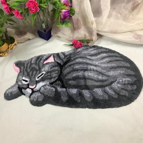 Alfombra pequeña para gato, gran oferta, gris y marrón ► Foto 1/6