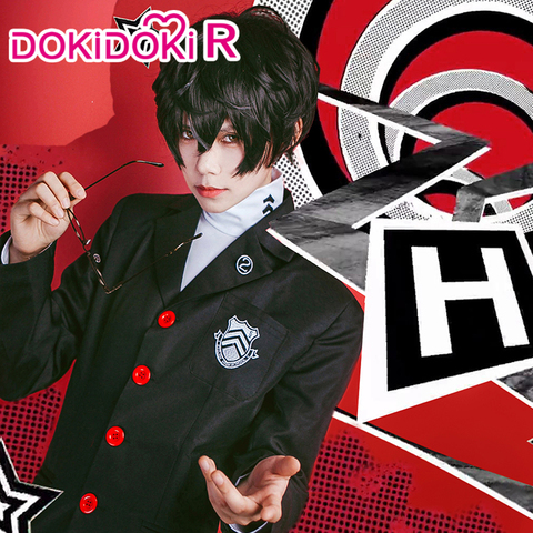 Disfraz de la escuela del JOKER de Akira Kurusu para hombre, Cosplay de la serie DokiDoki-R, para Persona 5 ► Foto 1/5