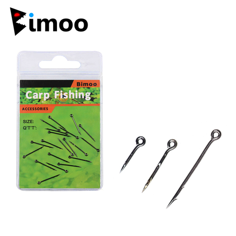 Bimoo 20 piezas cebo Spike Pin carpa anzuelo cebo de pesca Sting Boilies, Pin Spike gusano maíz Ronnie pelo plataformas carpa alimentador pesca ► Foto 1/6