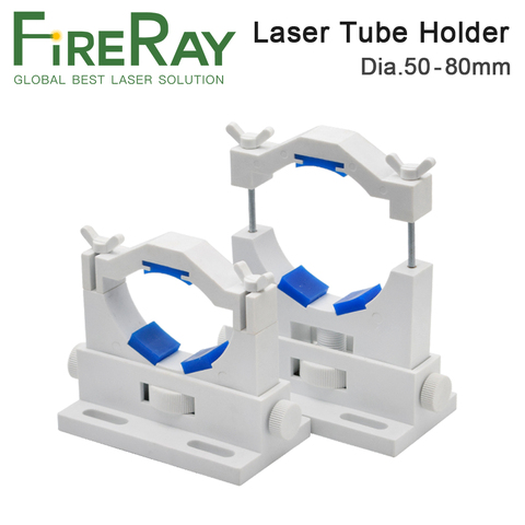 Fieray-Soporte de tubo láser Co2, ajuste Dia.50-80mm, soporte de plástico Flexible para máquina de grabado láser CO2 ► Foto 1/6