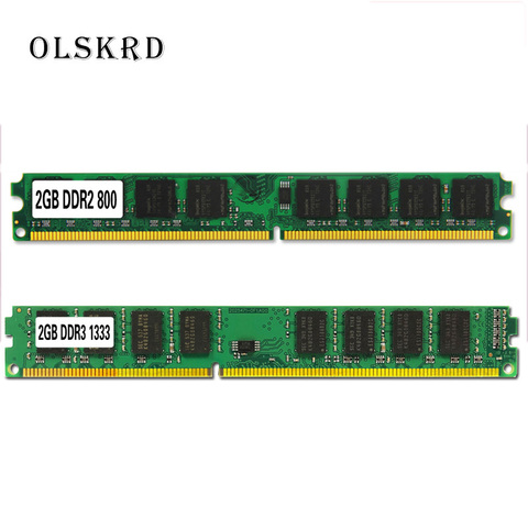 Olskrd PC Memoria RAM Memoria para computadora de escritorio de 1GB 2GB PC2 DDR2 4GB DDR3 8GB 667MHZ 800MHZ 1333MHZ 1600MHZ 8GB nueva dimm ► Foto 1/6