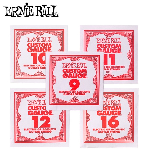 Ernie Ball cuerdas de guitarra simple, 1ª 2ª 2ª 3ª cuerda, aptas para cuerdas de guitarra acústica y eléctrica, venta por 1 sola cuerda ► Foto 1/5