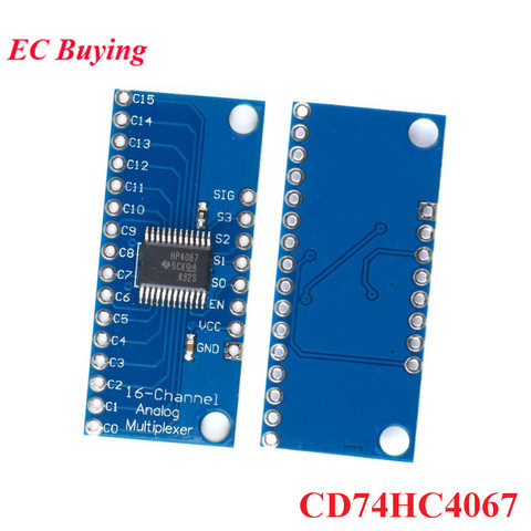 CD74HC4067 74HC4067, 16 canales, ADC, multiplexor analógico, módulo de circuito impreso Digital de alta velocidad para Arduino ► Foto 1/5