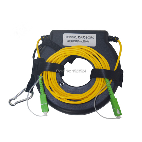 Nuevo OTDR zona muerta eliminador de fibra anillos de fibra óptica OTDR caja de Cable de lanzamiento 500m 1km SM/1310/1550nm ► Foto 1/5