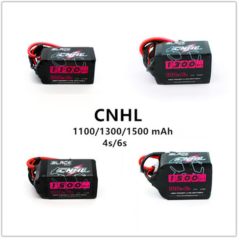 CNHL China HobbyLine serie negra/1100/1300/1550mAh 4S 6S batería de Lipo de 14,8 V 22,2 V Dron de carreras con visión en primera persona ► Foto 1/5