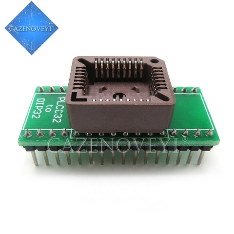 1 unids / lote IC Test Socket PLCC32 turn DIP32 adaptador adaptador bloquea el bloque de conversión quemando piezas de asiento en Stock ► Foto 1/1