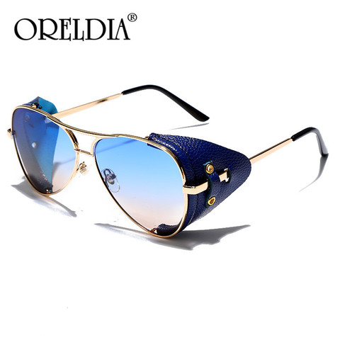 Gafas de sol Estilo Steampunk estilo de diseñador Unisex, lentes de sol redondas, Retro, tendencia de moda, Color degradado, UV400, novedad de 2022 ► Foto 1/6