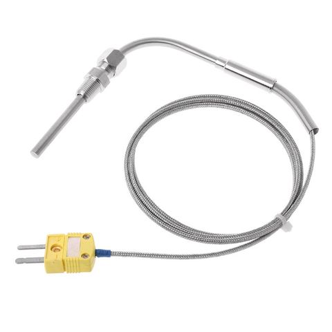 EGT-Herramientas de controlador de Temperatura del termopar tipo K, Conector de sonda del Sensor de temperatura de Gas de escape 0-1250 C con punta expuesta ► Foto 1/5