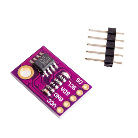 Sensor de temperatura LM75 LM75A, interfaz I2C de alta velocidad, módulo de placa de desarrollo de alta precisión ► Foto 1/2