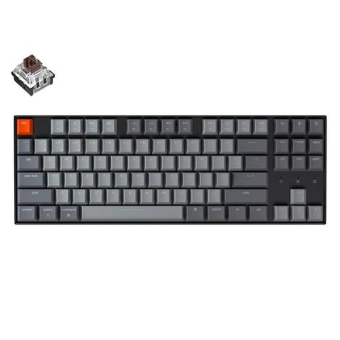 Keychron-Teclado mecánico inalámbrico K8 G Bluetooth Gateron, interruptor intercambiable en caliente, teclado de retroiluminación blanca para Mac ► Foto 1/6