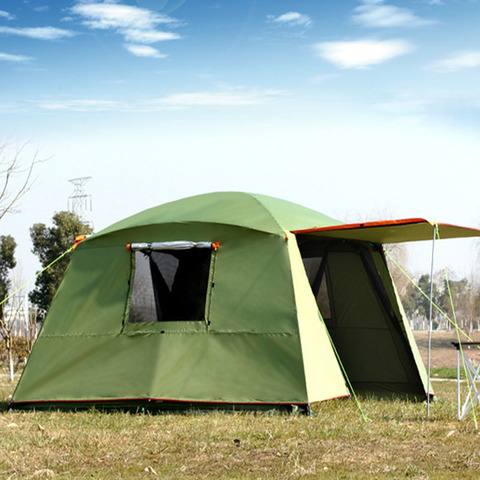 A prueba de lluvia doble capa al aire libre sombreado 4 esquinas jardín arbor/multijugador fiesta tienda de campaña/toldo refugio/ sol refugio ► Foto 1/5