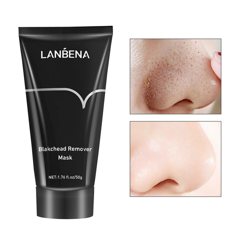 LANBENA-mascarilla para eliminar puntos negros, Limpieza Profunda, elimina acné, poro de contracción, mejora la piel rugosa, tratamiento para el acné ► Foto 1/6