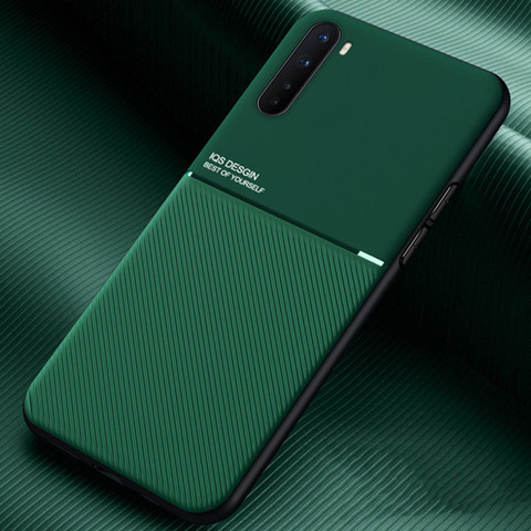 Funda armadura para Oneplus Nord, cubierta de placa de Coche magnético de lujo para One Plus, 8, 7, 7T Pro, Oneplus 7t, Fundas de teléfono suave de cuero PU ► Foto 1/6