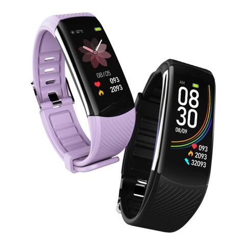 C6S inteligente de 0,96 pulgadas banda reloj deportivo inteligente con rastreador del deporte pulsera de corazón de Monitor de presión arterial de salud pulsera ► Foto 1/6