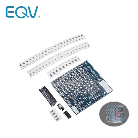 Placa de circuito DIY PCB SMT SMD, tablero de práctica de soldadura, Kit artesanal, Cangurera de entrenamiento, traje electrónico de 77 Uds. ► Foto 1/6