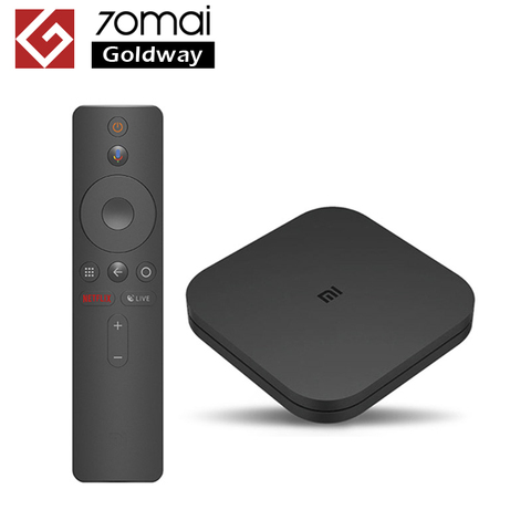 Visión Global Xiaomi Mi recuadro S decodificador Ultra 4K HDMI Android 8,1 2G 8G WiFi conexión Netflix Google TV Box reproductor de medios ► Foto 1/6