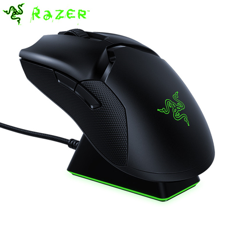 Razer-ratón inalámbrico Viper Ultimate Hyperspeed RGB, ratón para juegos más ligero, Sensor óptico de 20000DPI, 8 Botones programables para ordenador ► Foto 1/4