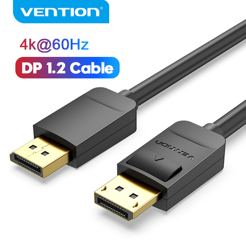 Vención de La DisplayPort 1,2 Cable de 4K HD 144Hz 21,6 Gbps adaptador de puerto de pantalla de vídeo portátil HDTV a DisplayPort cable ► Foto 1/6