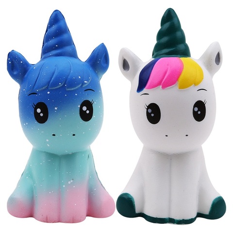 Jumbo Kawaii Galaxy unicornio Squishy Cake Panda pan Squishies crema perfumada de elevación lenta aliviar el estrés Squeeze juguetes niños regalo ► Foto 1/6