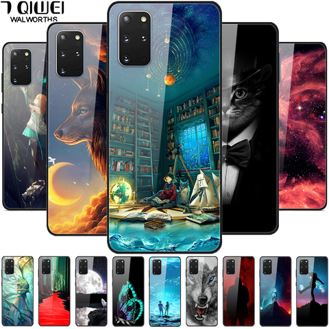 Funda trasera rígida de cristal templado para Samsung S20 Plus para Samsung Galaxy S20 Ultra / S20 / S20Plus + funda S 20 + M21 ► Foto 1/6