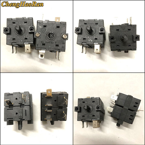 ChengHaoRan-interruptor Selector XK2 FZ31-9, doble capa, 6 pines, 8 pines, 4/6/7 posiciones, engranaje rotativo, 16A, 15A, 250VAC, 1 Uds. ► Foto 1/6