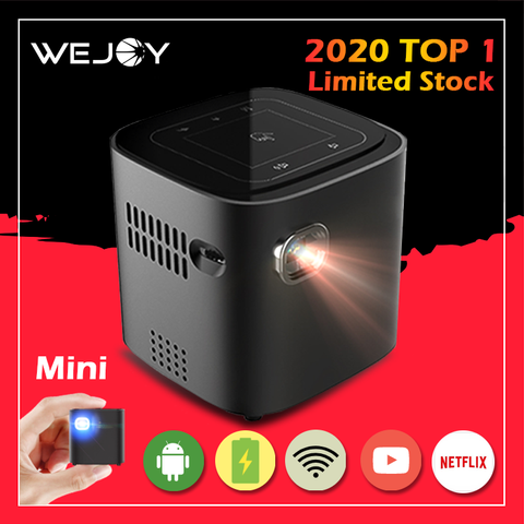 Proyector Wejoy Mini DL-S6 + 16G Android DLP bolsillo teléfono móvil proyector Wifi BT TF HDMI OUT proyector de vídeo de teatro portátil ► Foto 1/6