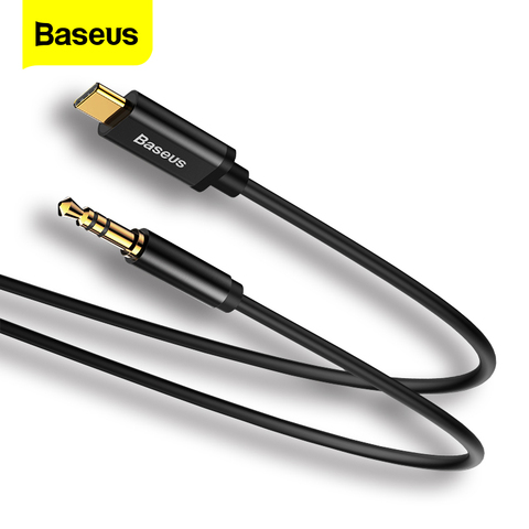 Baseus tipo C Cable para Samsung S8 Nexus 6 P/5X macho USB tipo C macho 3,5mm Jack auricular adaptador de Cable de Audio ► Foto 1/6