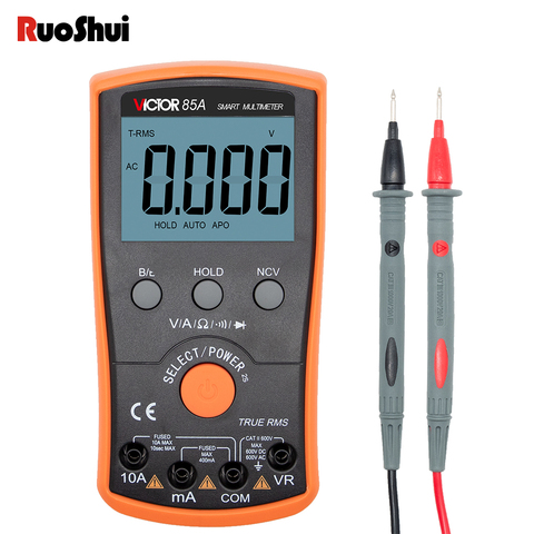 RuoShui-multímetro Digital de alta precisión 85A, automático, multifunción, amperímetro antiquemaduras, probador de corriente de voltaje Ohm ► Foto 1/6