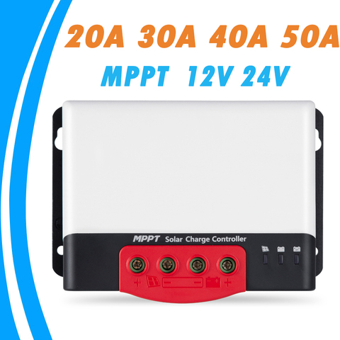 SRNE MPPT controlador de carga Solar 20A 30A 40A 50A regulador Solar 12V 24V para Max 1320W de entrada de la batería de litio con BT-2 RM-6 LCD ► Foto 1/6