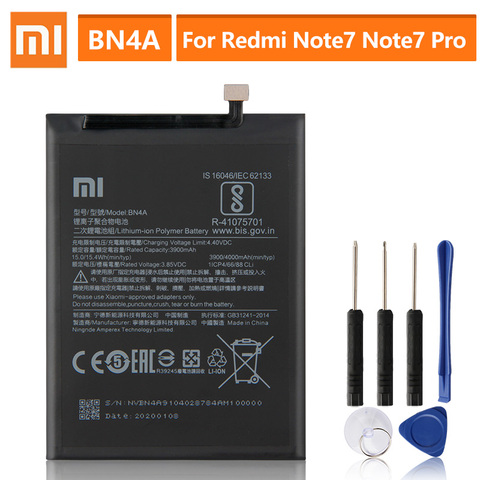 Batería de repuesto Original para Xiaomi Redmi Note 7, Note 7 Pro, M1901F7C, BN4A, 4000mAh ► Foto 1/6