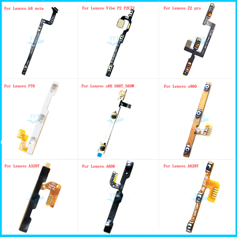 Volumen y encender y apagar abajo botón clave Flex Cable para Lenovo K8 nota p70 Vibe P2 S860 ZUK Z2 Pro s60 S60T S60W A320T A628T A606 ► Foto 1/1