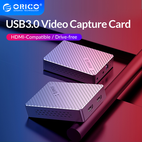 ORICO-tarjeta de captura de vídeo USB 3,0 de aluminio, 1080P, HDMI, Compatible con grabador de vídeo, grabación en vivo para cámara de DVD PS4 ► Foto 1/1