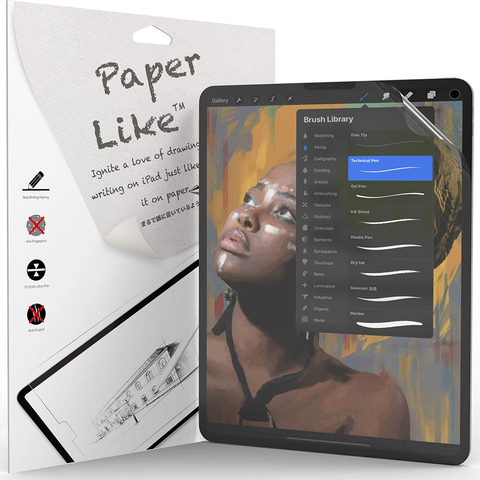 De papel como Protector de pantalla película PET mate pintura escribir para iPad 2022 9,7 2 3 4 10,5 Pro 2022 11 10,2 7th Gen Mini 4 5 ► Foto 1/6
