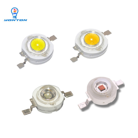 Cuentas de luz Led de alta potencia, 3W, rosa, blanco, rojo, verde, azul, cian, amarillo, naranja ► Foto 1/5