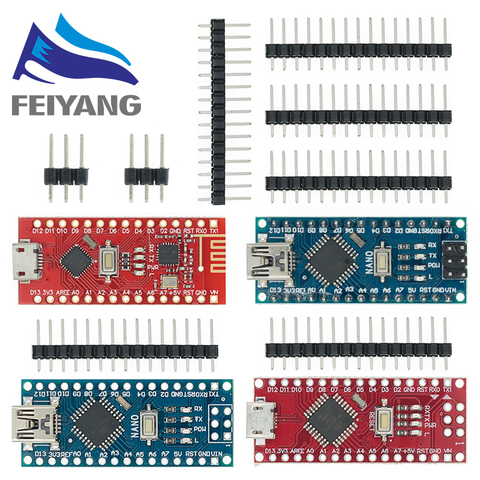 1 Uds. Mini USB con el controlador de arranque Nano 3,0 compatible con arduino CH340 controlador USB 16Mhz NANO V3.0 Atmega328P ► Foto 1/6