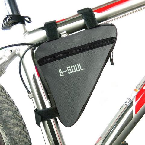 Bolsas triangulares impermeables para bicicleta, bolsa para marco de tubo frontal, bolsa triangular para bicicleta de montaña, soporte para montura, 4 colores ► Foto 1/6