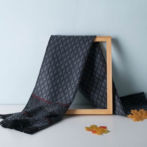 Bufanda de Cachemira de diseño geométrico para hombre y mujer, chal suave y cálido de moda, de marca de lujo, para invierno, envío directo ► Foto 1/6