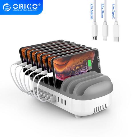 ORICO-estación de carga USB, 10 puertos, 120W, 5V, 2.4A, para casa, oficina, Bar ► Foto 1/6