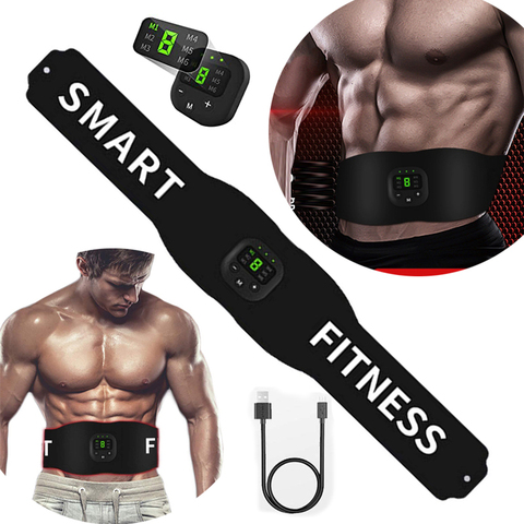 cinturón electrónico de entrenamiento muscular para Estimulador muscular,cinturón para adelgazar cuerpo EMS,estimulador muscular AB,entrenador de Fitness 